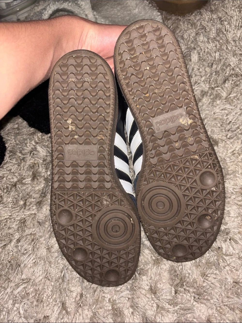 adidas Black White Samba Sneakers NO BOX